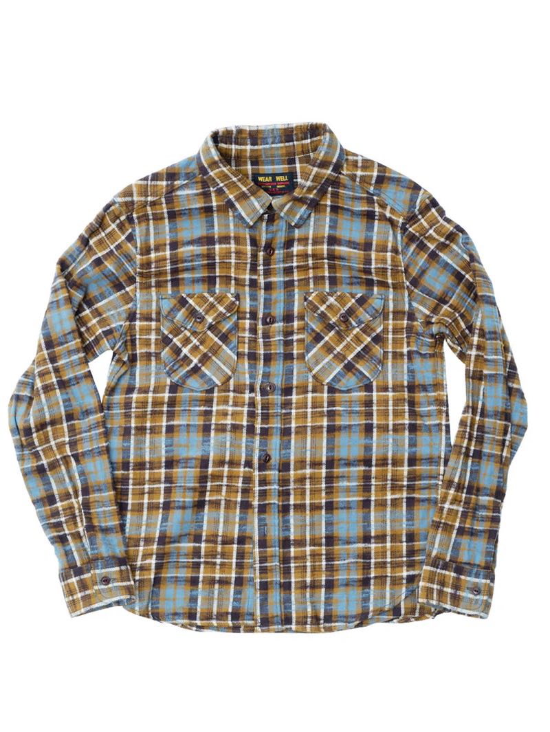 UES Mustard Slubby Flannel Shirts