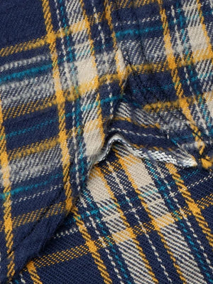 UES Navy Slubby Flannel Shirts 502655