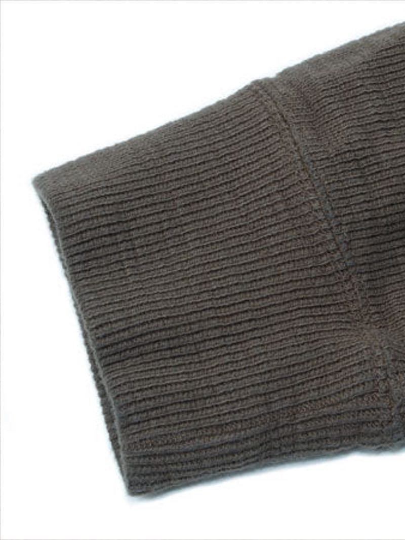 UES Olive Single Rib Cardigan