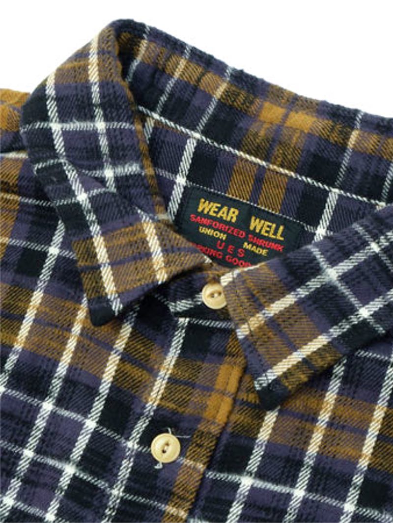 UES Purple Slubby Flannel Shirts