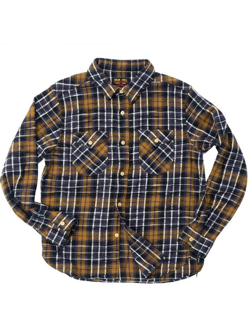 UES Purple Slubby Flannel Shirts