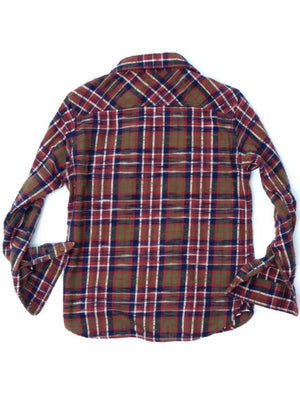 UES Red Slubby Flannel Shirts
