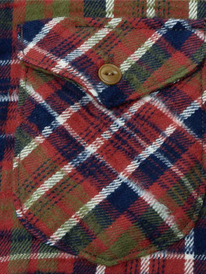 UES Red Slubby Flannel Shirts