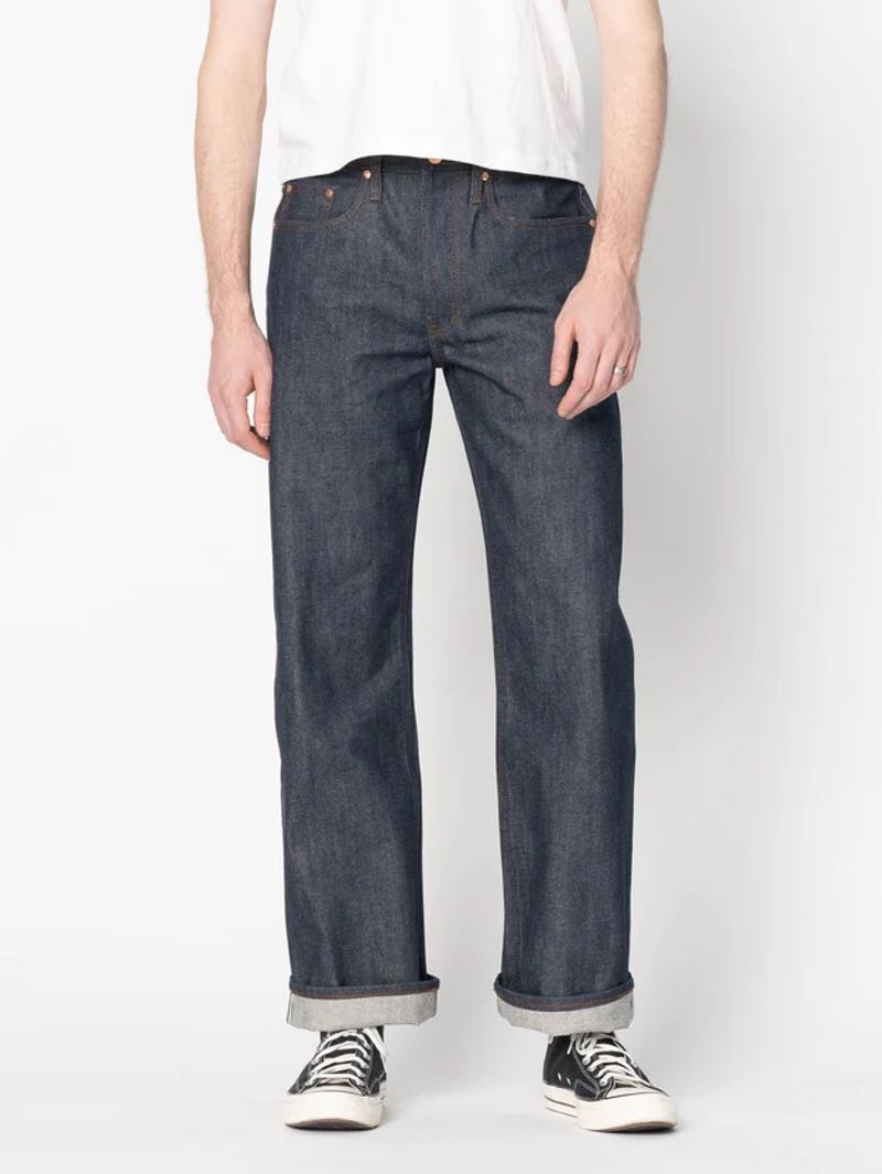 Unbranded UB701 Wide Fit 14.5oz Indigo Selvedge Jeans