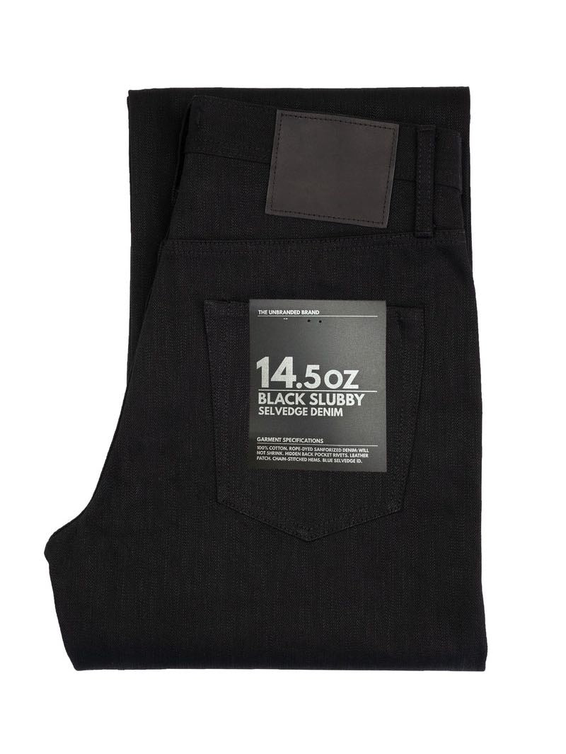 Unbranded UB748 Wide 14.5 oz Slubby Black Selvedge