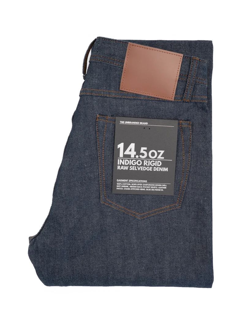 Unbranded UB801 Relaxed Straight 14.5 oz Indigo