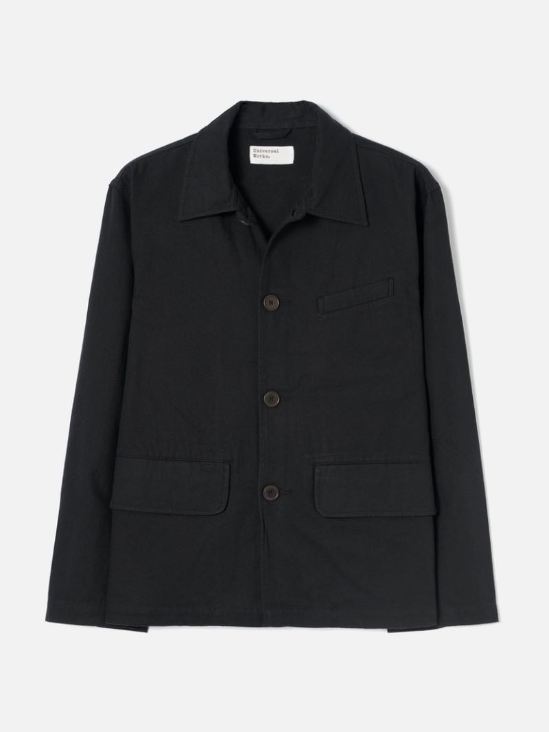 Universal Works Black Moleskin Franck Jacket