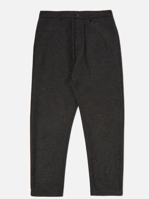 Universal Works Black Salt n' Pepper Tweed Military Chino