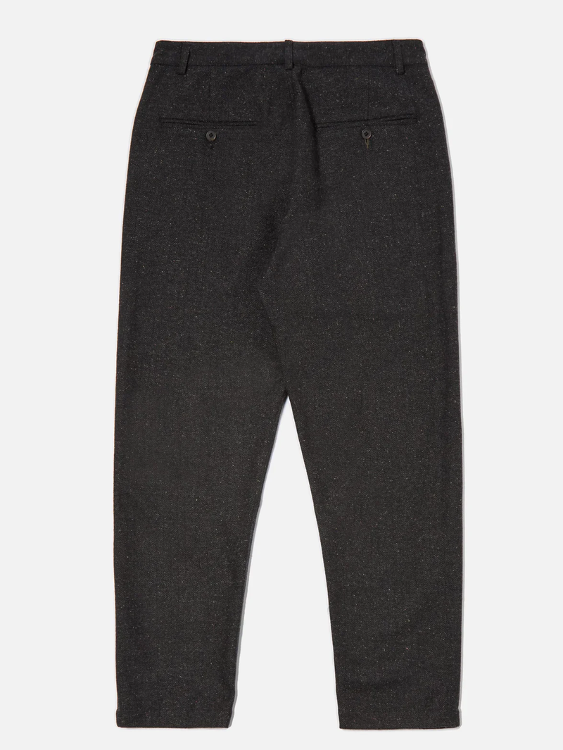 Universal Works Black Salt n' Pepper Tweed Military Chino