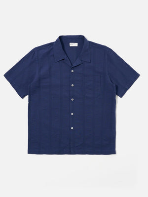 Universal Works Blue Maui Cotton Road Shirt
