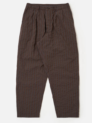 Universal Works Brown Chester Stripe Oxford Pant