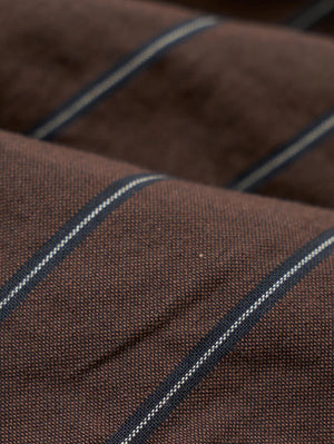 Universal Works Brown Chester Stripe Oxford Pant