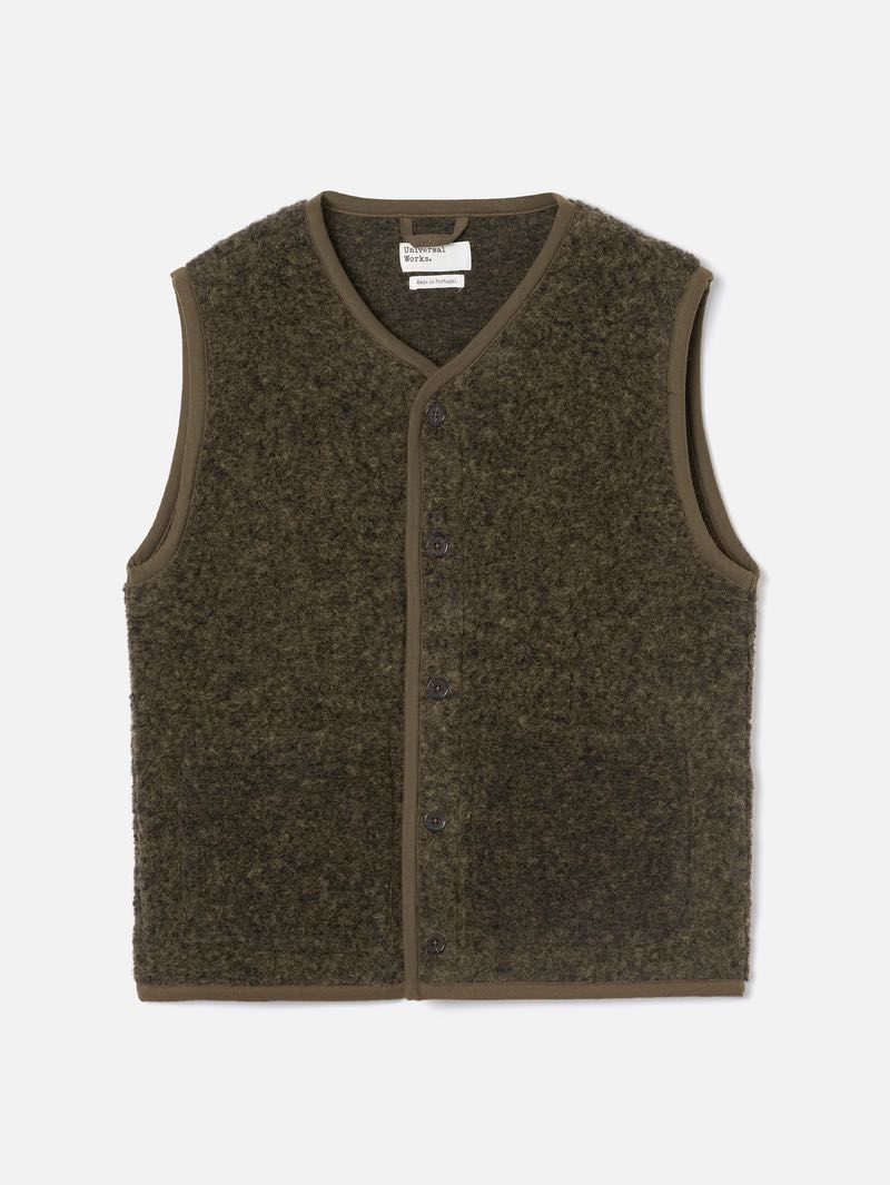 Universal Works Brown Lancaster Gillet Vestv