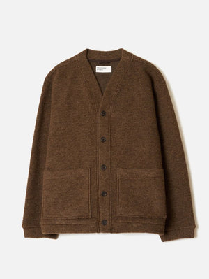 Universal Works Brown Marl Advance Cardigan