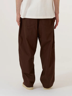 Universal Works Brown Peached Poplin Dutch Pant