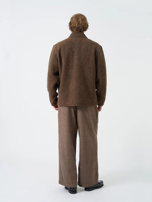 Universal Works Brown Wool Herringbone Gillespie Pants