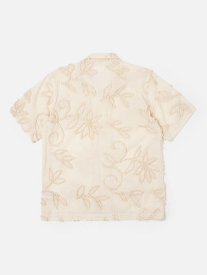 Universal Works Ecru 3D Flower Road Shirt