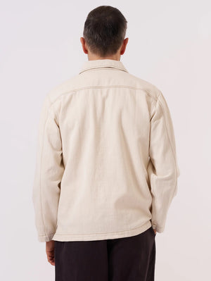 Universal Works Ecru Koko Cotlin Smock Overshirt