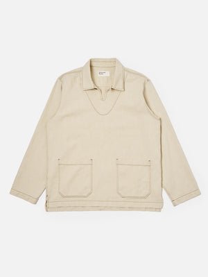 Universal Works Ecru Koko Cotlin Smock Overshirt
