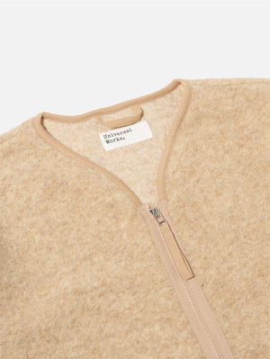 Universal Works Fawn Wool Cardigan