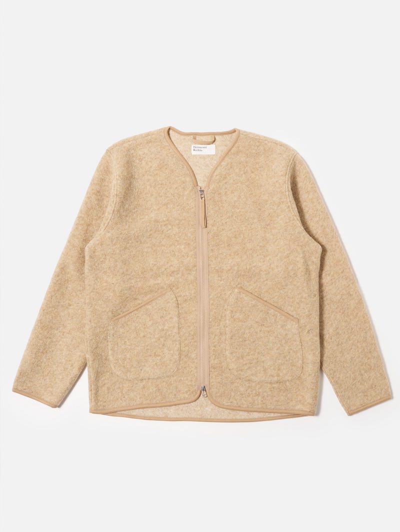 Universal Works Fawn Wool Cardigan