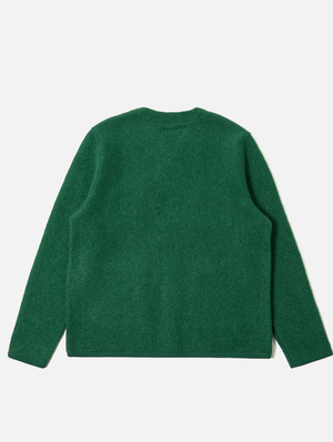 Universal Works Green Wool Cardigan