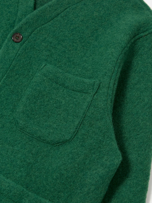 Universal Works Green Wool Cardigan