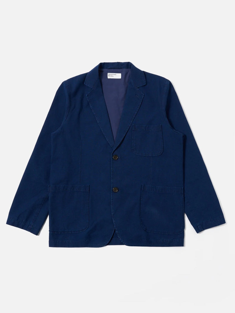 Universal Works Indigo Kimstop Two Button Jacket