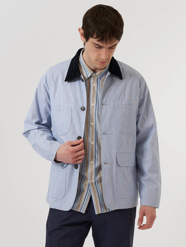 Universal Works Kennedy Stripe Labour Jacket - Mildblend Supply Co