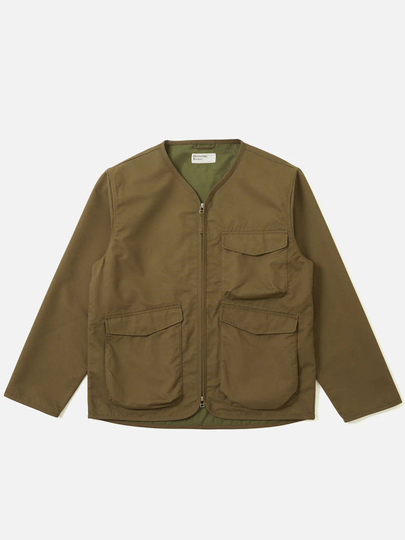 Universal Works Khaki Parachute Liner Jacket