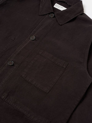 Universal Works Licorice Lyo Linen Mix Coverall Jacket