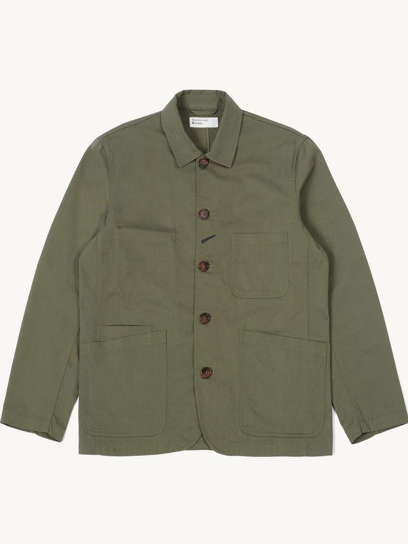 Universal Works Light Olive Baker's Jacket