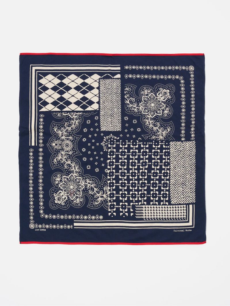 Universal Works Navy Jersey Hankerchief