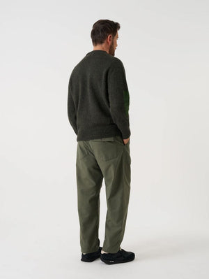 Universal Works Olive Lyon Crew Sweater