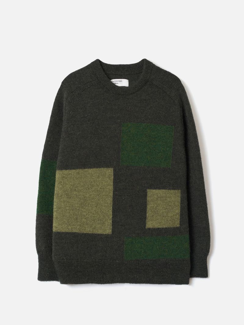 Universal Works Olive Lyon Crew Sweater
