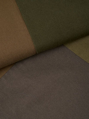 Universal Works Olive Patchwork Oxford Pants