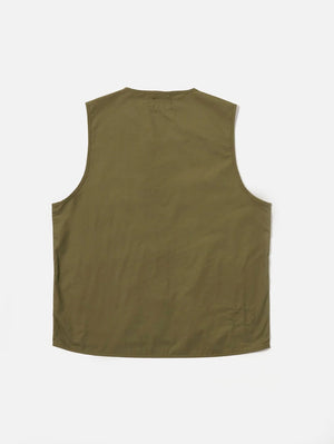 Universal Works Olive Recycled Polytech City Waistcoat