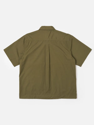 Universal Works Olive Recycled Polytech Z Tech Overshirt