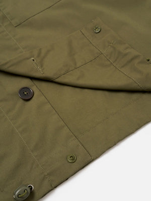 Universal Works Olive Recycled Polytech Z Tech Overshirt