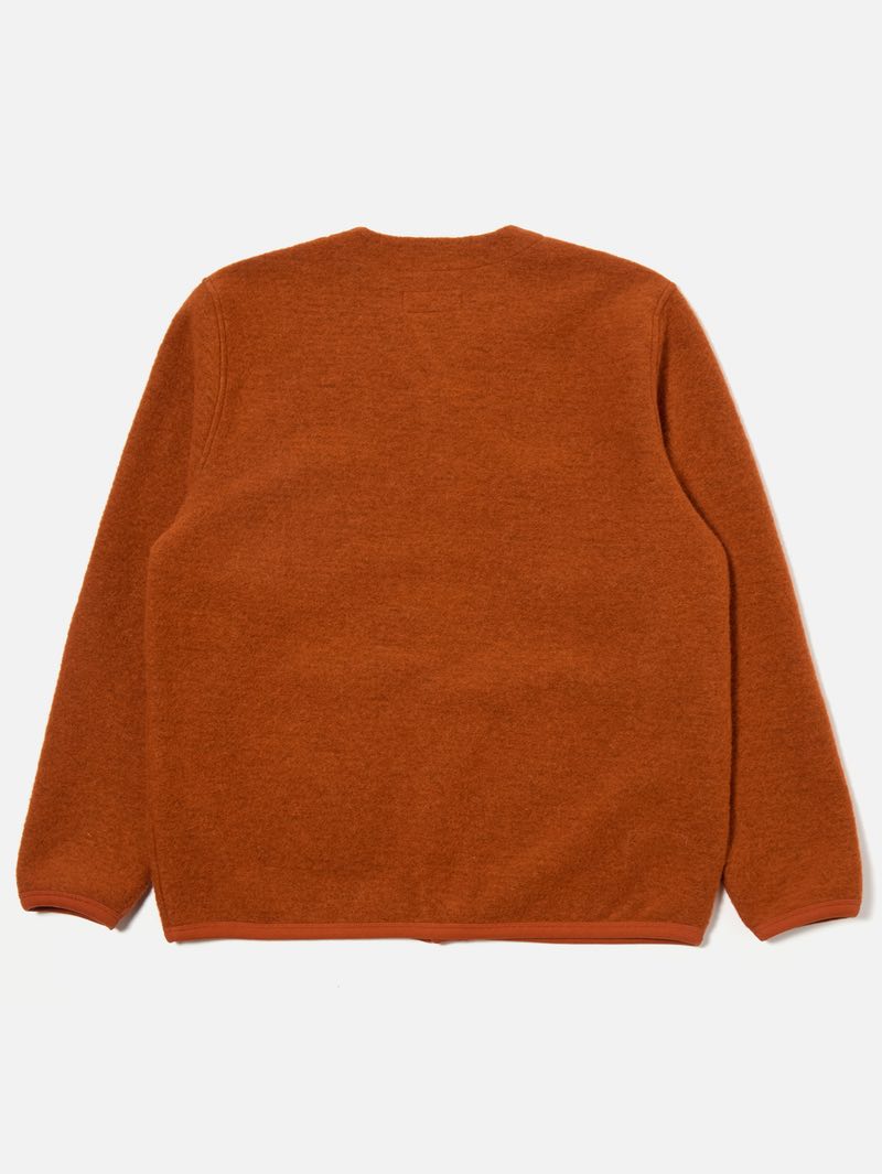 Universal Works Rust Wool Cardigan