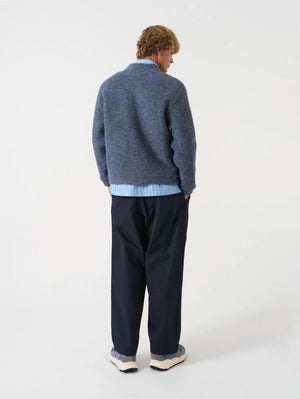 Universal Works Slate Blue Advance Cardigan