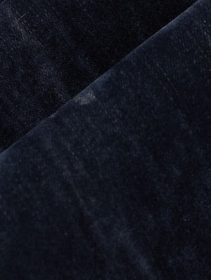 Universal Works Navy Flock Chambray Pleated Track Pant