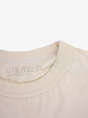 Utilitees 5.5oz Natural Pigment Dyed Loopwheel Crew Neck T-Shirt