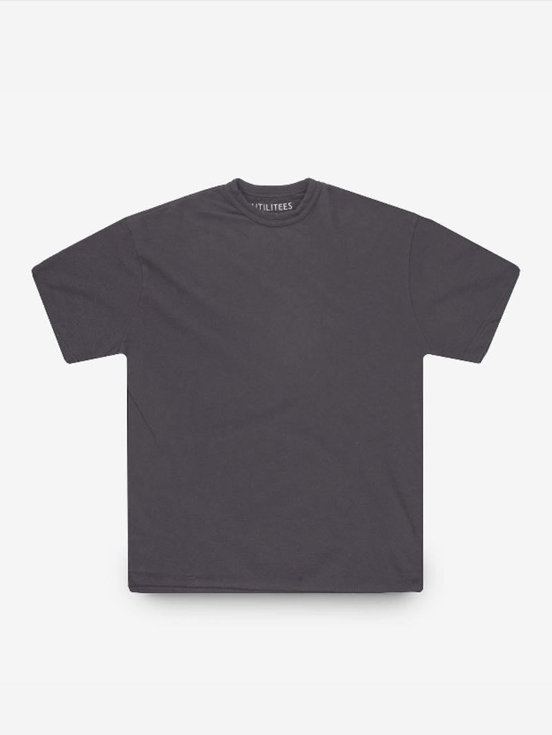 Utilitees Charcoal 10oz Heavyweight Crew Neck T-Shirt