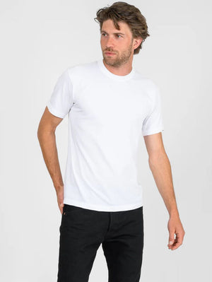 Utilitees White 5.5oz Loopwheel Crew Neck T-Shirt