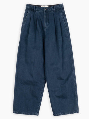 Eat Dust Wide Pleated Denim pants Unisex
