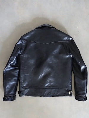 Y'2 Aniline Black Horse Hide Cossack Jacket