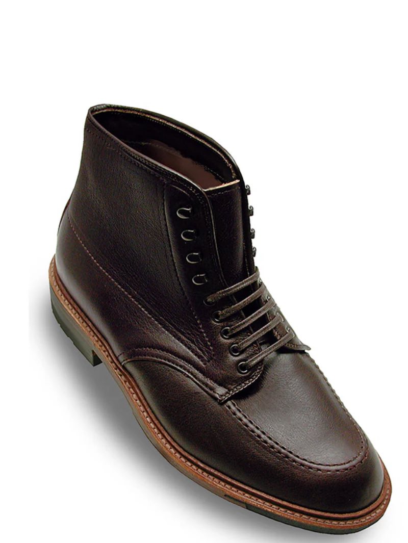 Alden X Mildblend Supply D1923HC Mocc Toe Boot Horween Dark Brown Lux