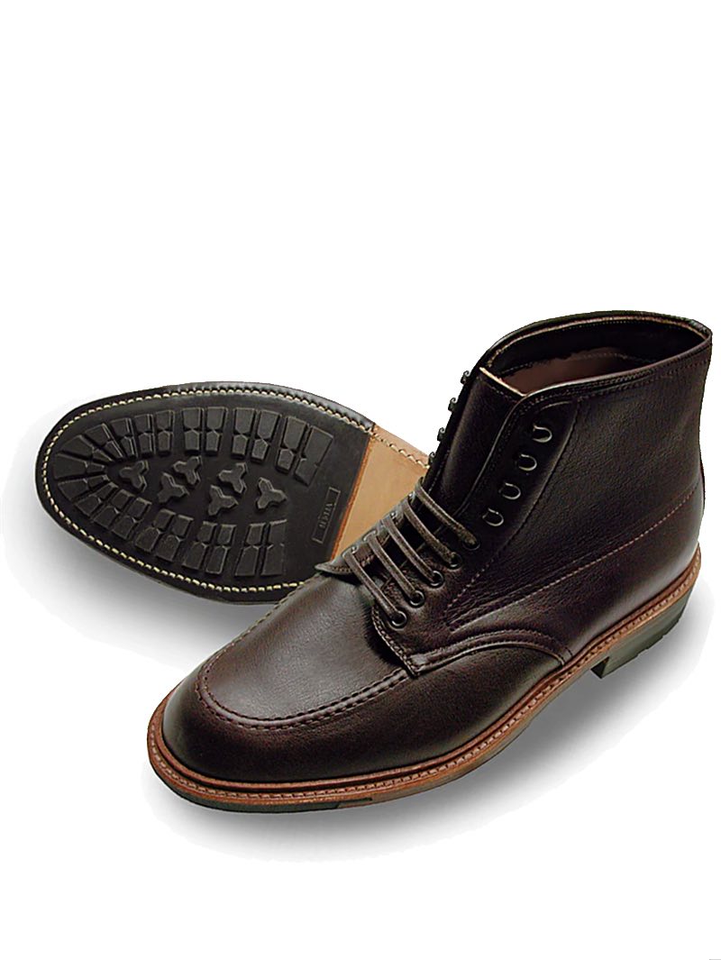 Alden X Mildblend Supply D1923HC Mocc Toe Boot Horween Dark Brown Lux
