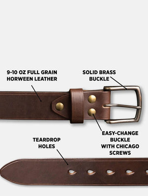 Ashland Leather Everyday Belt Brown